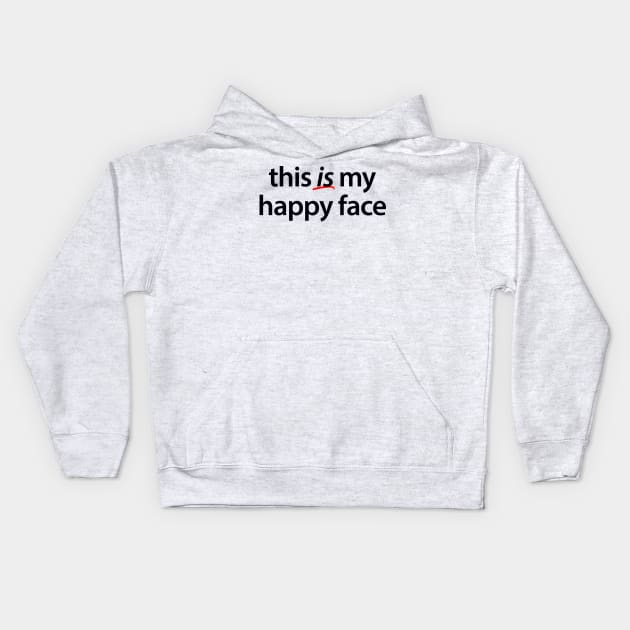 Resting Ass Face Kids Hoodie by codeWhisperer